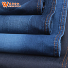 Mercerizing 56'' Width 11.3oz Stretch Denim Fabric Untuk Celana Wanita