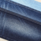 380gsm Cotton Polyester Spandex Denim Fabric Dark Blue Dengan Slub Medium Stretch