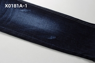 Grosir 11 Oz Biru Crosshatch Slub Stretch Kain Denim Untuk Jeans