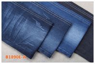 Mercerized 60% Cotton 11 Oz Bernapas Kain Denim Peregangan Slub Untuk Jeans