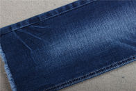Indigo 10oz 70% Cotton 28% Polyester Crosshatch Denim Fabric Bahan Jeans Elastis
