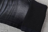 Black Weft TC Stretch Denim Fabric Warp Slub Jeans Di 2 Sisi