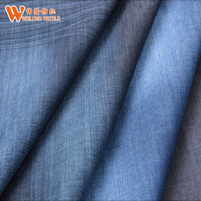 Cotton Polyster 10S Woven Rayon Denim Fabric Pakistan Untuk Gaun