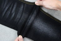 Bagian Belakang Hitam Kain Denim Hitam Murni 9OZ Untuk Pembuatan Jeans