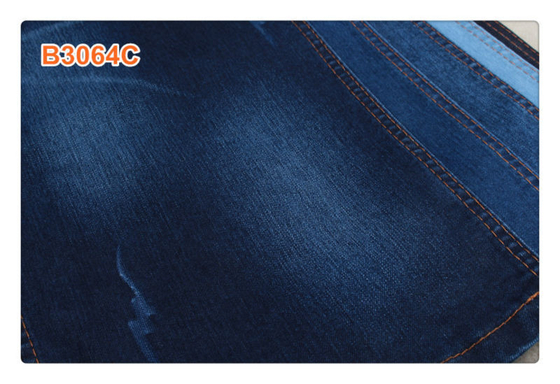 62/63" 11oz Super Dark Blue Denim Fabric Wanita Jaket Ripped Jeans Untuk Pria