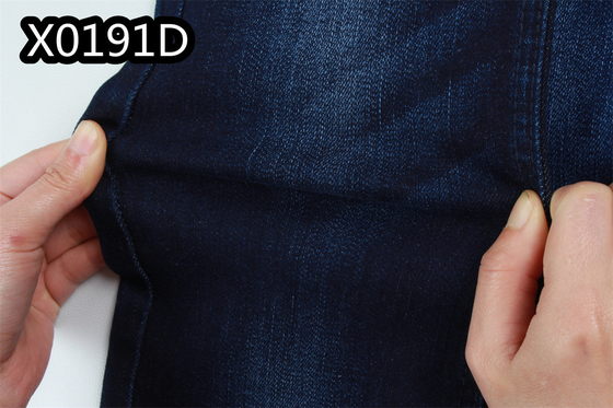 Kain Denim Sanforizing Gulungan Kain Dicelup Denim 10 Oz Spandex Dual Core 2%.
