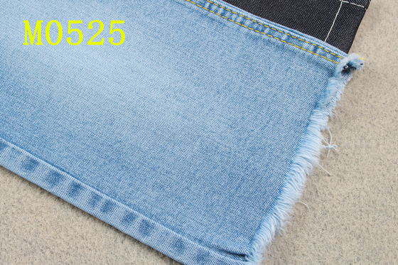 9.7Oz Dual Core Stretch Denim Fabric Dengan Slub Desizing Cotton Polyester Spandex Jeans Fabrics