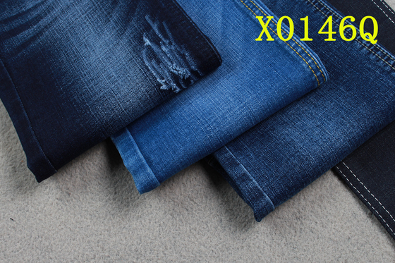 9.7Oz Denim Spandex Fabric Medium Bahan Denim Spandex Cotton Polyester