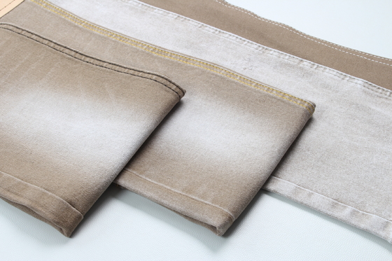 Kain Denim Berwarna-warni Berat Ringan Stretch Dalam Khaki