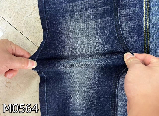 2025 Hot Sell 11 oz Dark Blue Stretch Woven Denim Fabric untuk Jeans