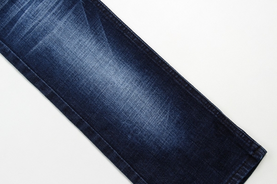Grosir 10,5 oz crossshatch slub stretch kain denim untuk celana jeans