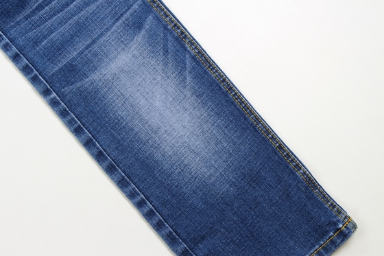 Grosir 10,5 oz crossshatch slub stretch kain denim untuk celana jeans