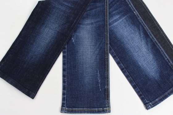 Jual panas dan grosir biru gelap crosshatch slub jeans kain