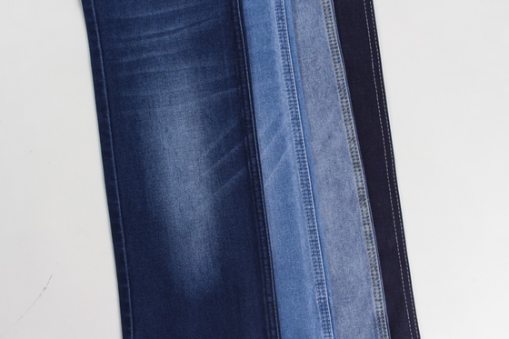 Grosir 10 oz tenunan tenun denim biru gelap untuk celana jeans