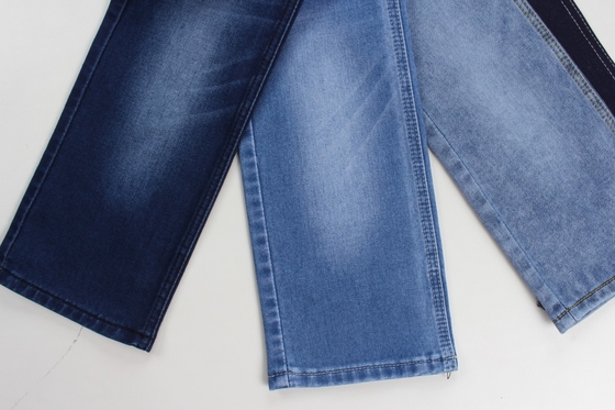 Grosir 10 oz tenunan tenun denim biru gelap untuk celana jeans