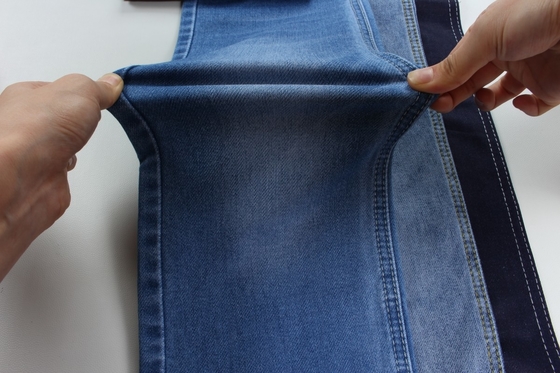 Grosir 10 oz tenunan tenun denim biru gelap untuk celana jeans