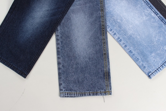 Grosir 100% kapas 7,3 oz kain denim biru gelap kaku untuk jins
