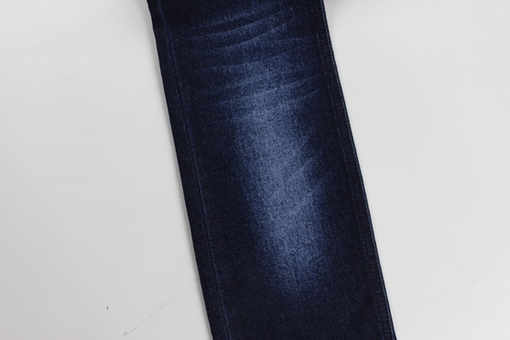 2024 jual panas 12,5 oz biru gelap peregangan tenun denim kain untuk celana jeans