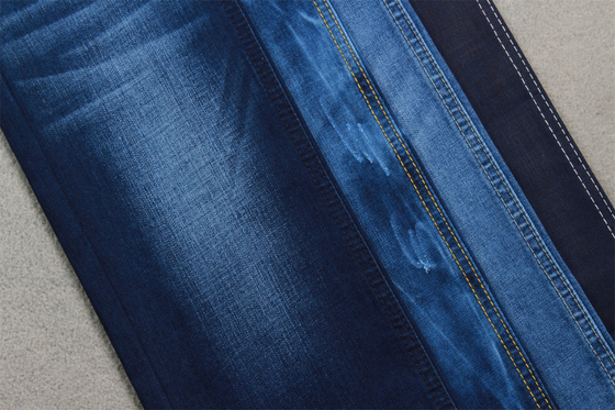 9-10 oz Tencel kain denim untuk jeans wanita tinggi peregangan untuk jeans merek berkualitas tinggi dari pabrik Guangdong Cina