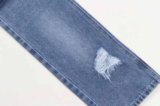 Grosir 100% kapas kain denim biru gelap kaku untuk pembuatan jins