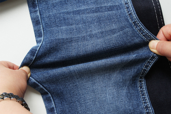 8.7 Oz Low Stretch Kain Denim Untuk Pria Celana Pendek Dengan Warp Slub