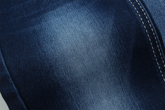 10.5 Oz Kain Denim Satin Untuk Wanita Jeans High Stretch Super Dark Blue