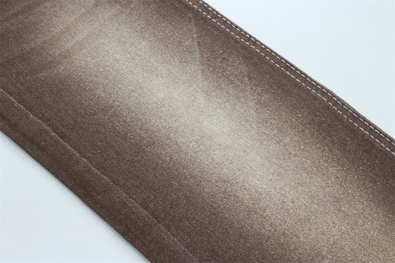 Super Brown Stretch Denim Fabric Untuk Wanita Pria Jeans Low Stretch Harga Kompetitif Dari China Kota Foshan