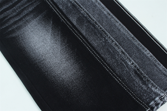 13.5 Oz Low Stretch Heavy Denim Fabric Untuk Pria Bekerja Pakai Jeans Hitam Belakang