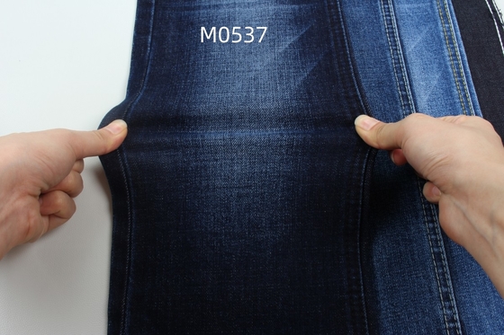 Kualitas tinggi 11,5 Oz Crosshatch Slub Stretch Kain Denim Untuk Jeans