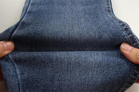 Grosir 10,9 Oz Warp Slub High Stretch Woven Denim Fabric Untuk Jeans