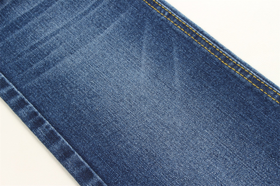 Grosir 10,9 Oz Warp Slub High Stretch Woven Denim Fabric Untuk Jeans