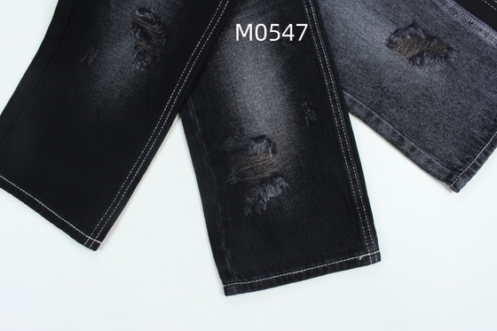 10.5 Oz 100% Baju Hitam Dan Hitam Backside kaku Jeans Kain