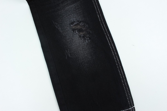10.5 Oz 100% Baju Hitam Dan Hitam Backside kaku Jeans Kain