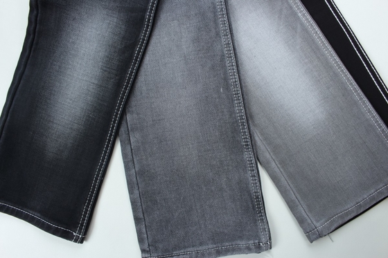 11.5 oz hitam dan berwarna belakang lapisan ganda kain jeans denim