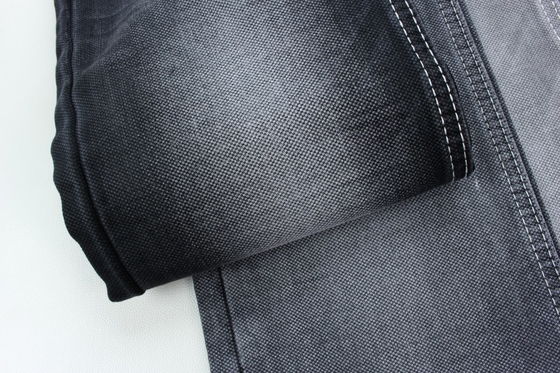 11.5 oz hitam dan berwarna belakang lapisan ganda kain jeans denim