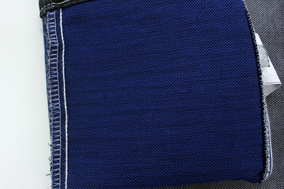 11.5 oz hitam dan berwarna belakang lapisan ganda kain jeans denim