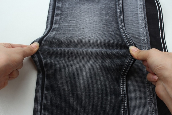 11.5 oz hitam dan berwarna belakang lapisan ganda kain jeans denim