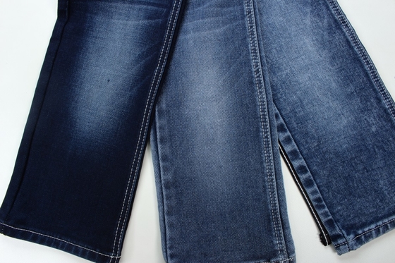 11.5 Oz Biru Dan Biru Bagian Belakang Lapisan Ganda Jeans Kain