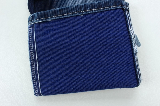11.5 Oz Biru Dan Biru Bagian Belakang Lapisan Ganda Jeans Kain