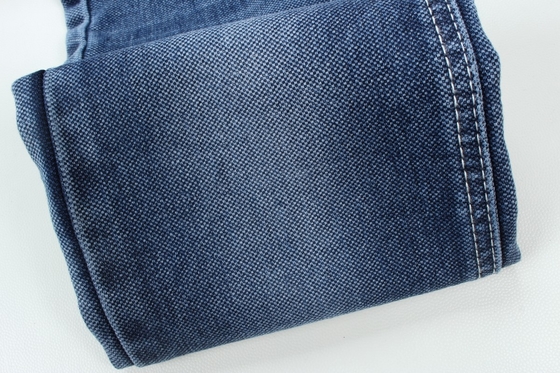 11.5 Oz Biru Dan Biru Bagian Belakang Lapisan Ganda Jeans Kain