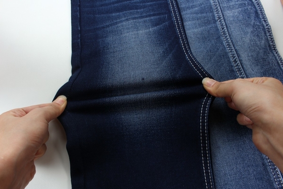 11.5 Oz Biru Dan Biru Bagian Belakang Lapisan Ganda Jeans Kain