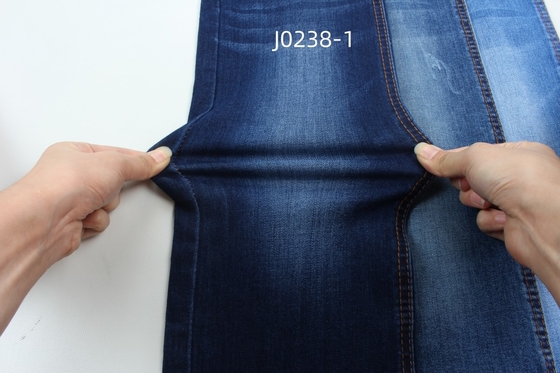 Grosir 9Oz Warp Slub High Stretch Woven Denim Fabric Untuk Jeans