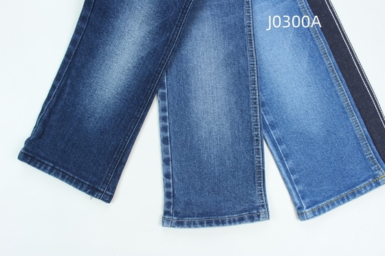 Grosir 12,5 oz biru gelap stretch tenunan denim untuk celana jeans