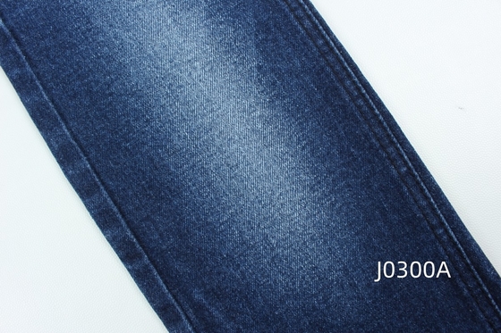 Grosir 12,5 oz biru gelap stretch tenunan denim untuk celana jeans