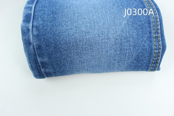 Grosir 12,5 oz biru gelap stretch tenunan denim untuk celana jeans
