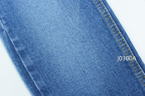 Grosir 12,5 oz biru gelap stretch tenunan denim untuk celana jeans