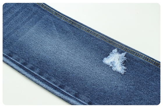 13oz Kain denim kaku dalam biru gelap
