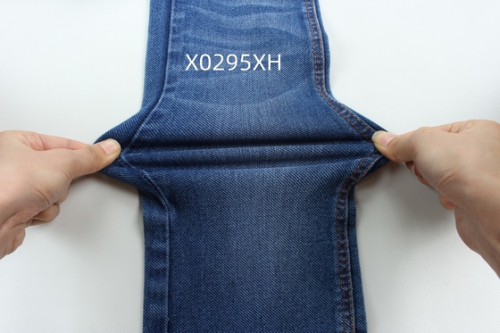 9.3 Oz Tangan Kiri Twill Stretch Tenun Kain Denim Untuk Jeans