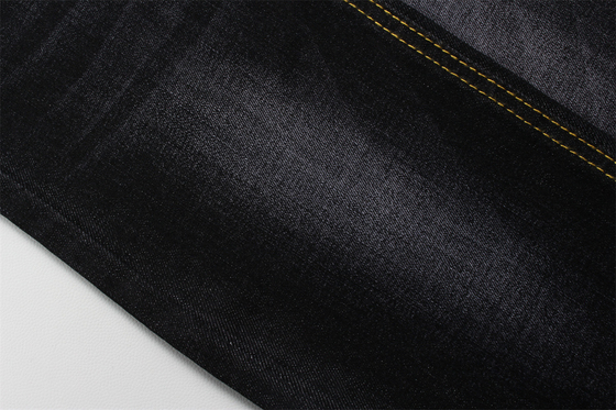 11 Oz Warp Slub Kain Denim Hitam Untuk Pria Jeans High Stretch Gaya Pasar India Hot Sell