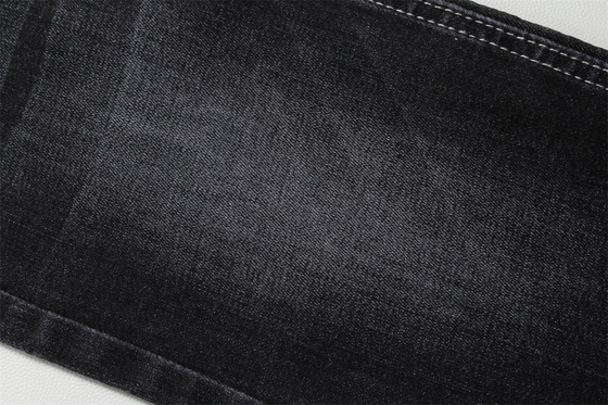 11 Oz Warp Slub Kain Denim Hitam Untuk Pria Jeans High Stretch Gaya Pasar India Hot Sell
